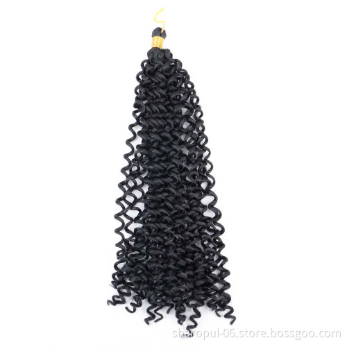 Synthetic Hairstyles Freetress Water Wave Hair Extension Freetress Twist Pre-Loop Hair Deep Curly Crochet Braids Twist